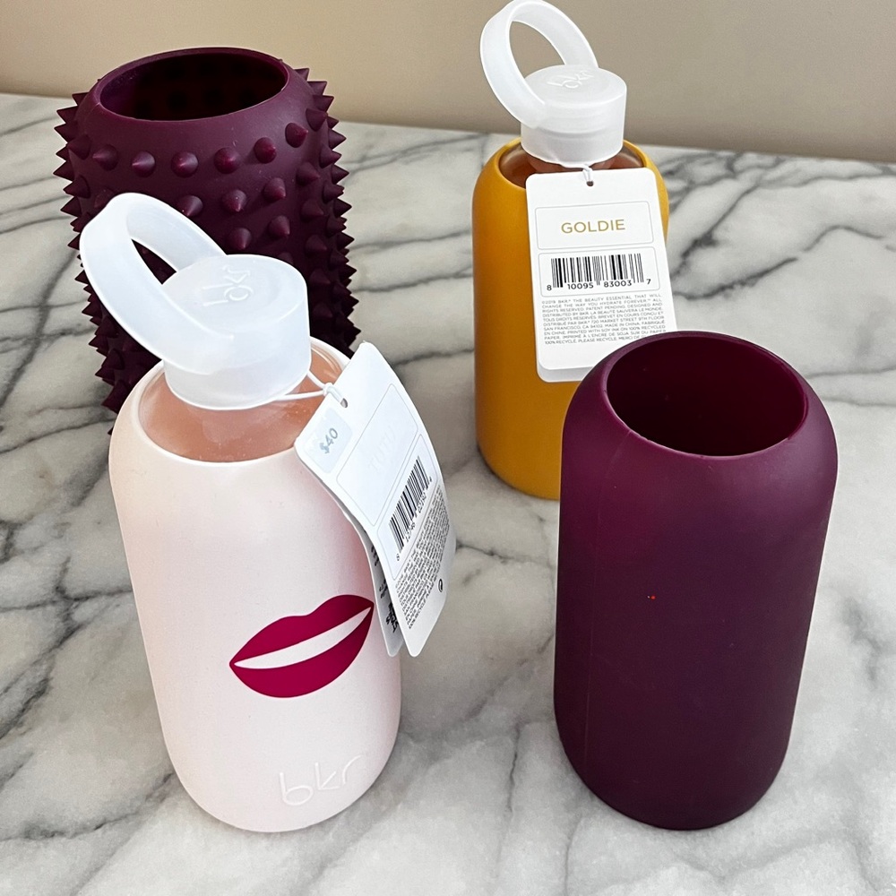 BKR Water Bottles with Silicone Sleeves